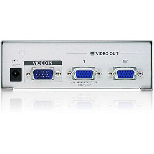 2PORT VIDEO SPLITTER W/ SUPPORT UP TO 1280 X 1024