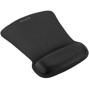 BLACK WAVE REST GEL CUSHION MOUSE PAD W/ WRIST REST ROHS