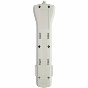 7 OUTLET SURGE STRIP 7 FT CORD 2160 JOULES WHITE RIGHT ANGLE PLUG