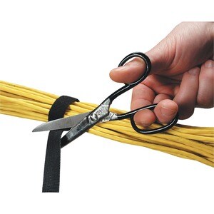 BLACK 5/8INX75FT HOOK AND LOOP CABLE WRAP
