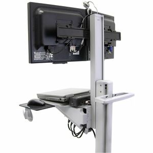 Ergotron Neo-Flex Computerwagen - 20,87 kg Kapazität - 4 Rollen - Aluminium, Plastik, Pulverbeschichteter Stahl - Grau - 5