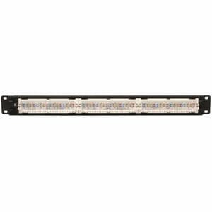 24PORT 1U CAT6/CAT5 PATCH PANEL RACKMOUNT 110 IDC RJ45 ETHERNET