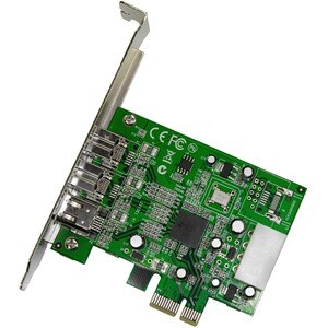 StarTech.com Adaptateur de Carte PCI Express FireWire 3 ports 2b 1a 1394 - Carte PCIe FireWire 800 / 400 1394 FW - 3 Total