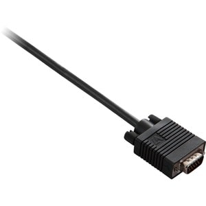 Cable vidéo V7 V7E2VGA-02M-BLK - 2 m VGA - pour Moniteur, PC, HDTV, Projecteur, Appareil vidéo - 2e bout: 1 x 15-pin HD-15