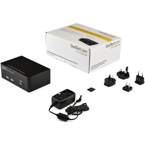 StarTech.com Commutateur KVM 2 Ports DisplayPort, USB et Audio - Switch KVM - 2560x1600 - 2 Ordinateur(s) - 1 Utilisateur(