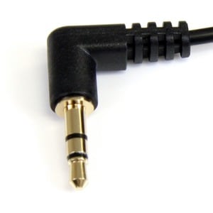 StarTech.com 90cm 3,5mm Klinke Audiokabel rechts gewinkelt - Stecker/Stecker - Cable for Audiogerät, iPod, iPhone, iPad, M