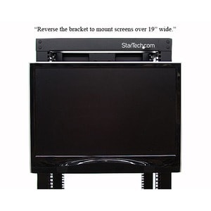 StarTech.com 4 HE Universal VESA LCD-Monitorhalterung für 19 Zoll Rack oder Schrank, TAA-konform, Halterung aus kaltgepres