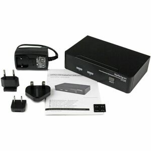 StarTech.com 2 Port DisplayPort USB KVM Switch - DisplayPort KVM Umschalter mit Audio - 2 Computer - 1 Lokaler Benutzer(n)
