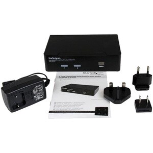 StarTech.com 2 Port USB HDMI KVM Switch mit Audio und USB 2.0 Hub - 2 Computer - 1 Lokaler Benutzer(n) - WUXGA - 1920 x 12