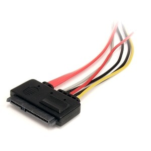StarTech.com SATA Verlängerung 30cm - 22pin Kombikabel Stecker / Buchse - Cable for Festplatte, Hauptplatine, Backplane - 
