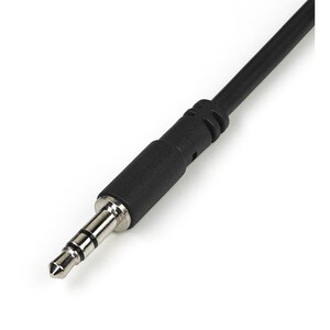 StarTech.com Schlankes Stereo-Splitter-Kabel - 3,5-mm-Stecker auf 2x 3,5-mm-Buchse - Cable for Audiogerät, Kopfhörer, Laut