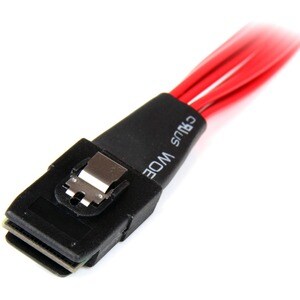 StarTech.com Internes Serial-Attached SCSI Mini SAS Kabel 50cm - SF-8087 auf 4x SFF-8482 - Cable for Festplatte - Rot