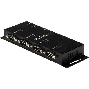 StarTech.com 4 Port USB auf Seriell RS232 Adapter Hub - Industriell DIN-Schienen/ Wandmontagefähig - USB - PC, Mac, Linux 