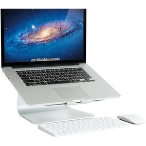 MSTAND360 LAPTOP STAND W/ SWIVEL BASE - SILVER