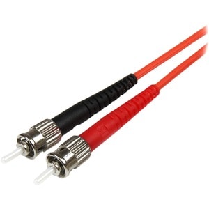 StarTech.com Câble Réseau - Jarretière Fibre Optique Duplex Multimode 50/125 OM2 LC - ST - LSZH - 1 m - 2e bout: 2 x ST Ne