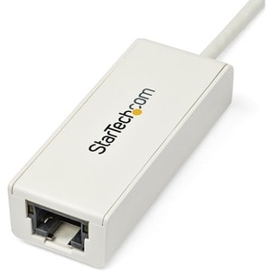 StarTech.com Adaptateur réseau USB 3.0 vers Gigabit Ethernet NIC - 10/100/1000 Mb/s - M/F - Blanc - USB - 1 Port(s) - 1 - 