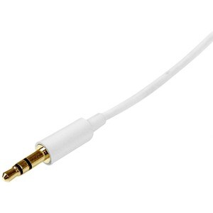 StarTech.com 2m Stereo Audiokabel 3,5mm Klinke - Stecker/Stecker - Weiß - Cable for Audiogerät, iPod, iPad, iPhone - Weiß