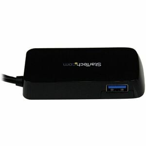StarTech.com 4 Port USB 3.0 SuperSpeed Mini Hub - Schwarz - 4 Total USB Port(s) - 4 USB 3.0 Port(s) - PC, Mac