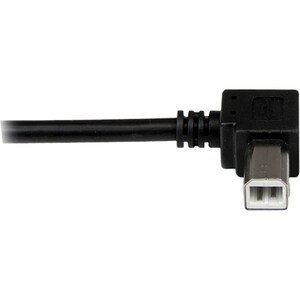 StarTech.com 1m USB 2.0 A auf B Kabel links gewinkelt - St/St - Cable for Drucker, Scanner, Festplatte - Abschirmung - Nic