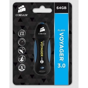 64GB FLASH VOYAGER USB 3.0 BACKWARD COMPATIBLE WITH RESTRIC