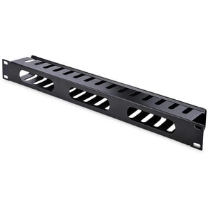 StarTech.com 1 HE 19" Rangierpanel / Kabelordner Kabelmanagement mit Abdeckung - Kabelmanagement-Panel - 1U Rack Height x 