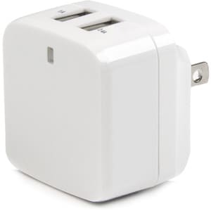 StarTech.com 2 Port USB Ladegerät / Netzteil - 2-fach Reiseladegerät 17 Watt / 3.4 Amp - Weiß - 5 V Gleichstrom - 3,40 A