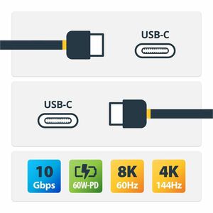 StarTech.com 1m USB 3.1 USB-C Kabel - Cable for Speichergehäuse, Docking Station, Festplatte, Notebook, MacBook, Smartphon