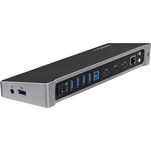 StarTech.com Station d'Accueil USB 3.0 à 3 Écrans avec 2x 4K DisplayPort, HDMI - Docking Station/Hub USB-A à 5 Ports (1x F