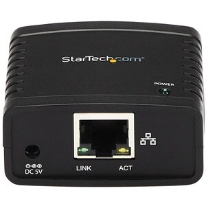 StarTech.com 10/100 Mbit/s Ethernet auf USB 2.0 Netzwerk LPR Printserver - USB Druckserver / Print Server mit Auto-sensing
