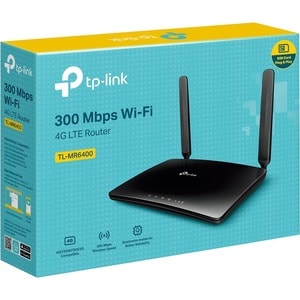 TP-Link TL-MR6400 Wi-Fi 4 IEEE 802.11n Ethernet, Mobilfunk Modem/Wireless Router - 4G - LTE 800, LTE 900, LTE 1800, LTE 21