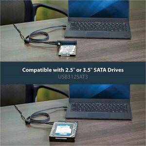 StarTech.com Câble adaptateur USB 3.1 (10 Gb/s) pour disques durs / SSD SATA III 6 Gb/s de 2,5" et 3,5" - Adaptateur USB 3