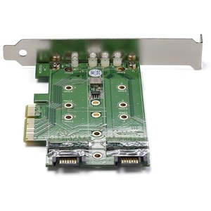 StarTech.com 3 Port M.2 SSD (NGFF) Adapterkarte - 1x PCIe (NVMe) M.2, 2x SATA III M.2 - PCIe 3.0 - PCI Express 3.0 M.2 NGF