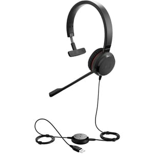 Jabra EVOLVE 30 II Kabel Kopfbügel Mono Headset - Schwarz - Monaural - Ohraufliegend - Geräuschunterdrückung - Host-Schnit