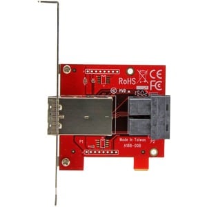 StarTech.com Mini-SAS Adapter - Dual SFF-8643 auf SFF-8644 - Voll und Low-Profile Slotblech - 12Gbit/s