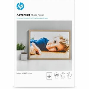 HP Advanced Tintenstrahl Fotopapier - DIN DIN A3 - 297 mm x 420 mm - 250 g/m² Grammage - Glänzend - 20er Blatt