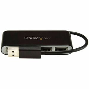 StarTech.com Mobiler 4-Port-USB 2.0-Hub mit integriertem Kabel - Kompakter Mini USB Hub - 4 Total USB Port(s) - 4 USB 2.0 