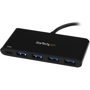 StarTech.com 4-Port USB 3.0 Hub mit Stromversorgung - USB-C to 4x USB-A - Kompakter USB C Hub - USB Typ C Hub mit PD 2.0 -