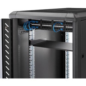 StarTech.com Étagère 1U pour armoire serveur - Profondeur de 250 mm - Étagère cantilever montable en rack - Acier - 20,05 