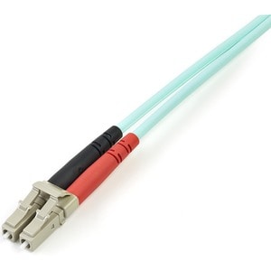 StarTech.com 3 m LC/UPC auf LC/UPC OM4 Multimode Glasfaserkabel, 50/125µm LOMMF/VCSEL Zipcord LWL, 100G Netzwerke, LSZH LW