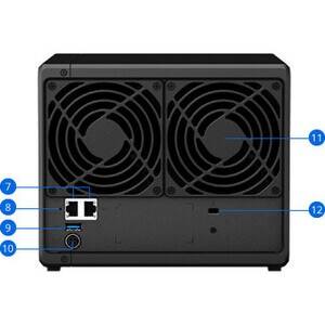Synology DiskStation DS418 4 x Gesamtzahl Einschübe SAN/NAS-Speichersystem Quad-Core 1,40 GHz - 2 GB RAM - DDR4 SDRAM Desk