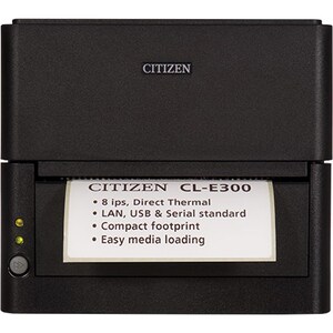 Citizen CL-E300 Desktop Direktthermodrucker - Monochrom - Etikettendruck - USB - Seriell - 200 mm/s Monodruck - 203 dpi Dr