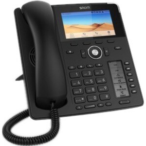 Snom D785 IP-Telefon - Schnurgebunden - Verkabelt/Kabellos - Bluetooth - Wandmontierbar - Schwarz - VoIP - 2 x Netzwerk (R