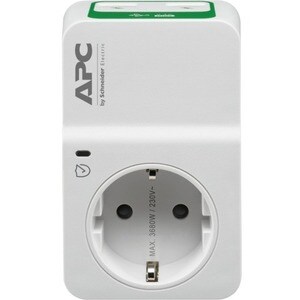 APC by Schneider Electric SurgeArrest Essential Überspannungsschutz - 2 x USB - 918 J - 230 V AC