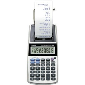 Calculatrice imprimante Canon P1-DTSC - Alimenté par Alimentation CA/CC - 203 mm x 102 mm x 48 mm - Argenté Métallisé