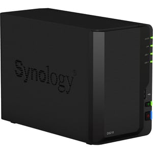  Synology DiskStation DS218 2 x Total Bays SAN/NAS-Speichersystem - Intel Celeron Dual-Core 2 GHz - 2 GB RAM - DDR3L SDRAM
