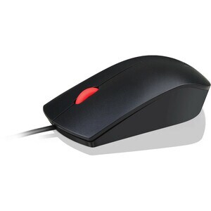 Lenovo Essential Maus - USB - Optisch - 3 Taste(n) - Schwarz - 1 - Kabel - 1600 dpi Auflösung - Scroll-Rad - Symmetrisch