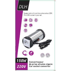 Convertisseur de secteur DLH Energy - Tension d'Alimentation: 12 V DC - Tension de Sortie: 220 V AC, 5 V DC