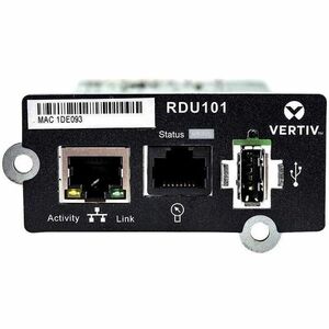 Vertiv IntelliSlot RDU101. Eingebaut. Übertragungstechnik: Kabelgebunden, Schnittstelle: Ethernet. Maximale Datenübertragu