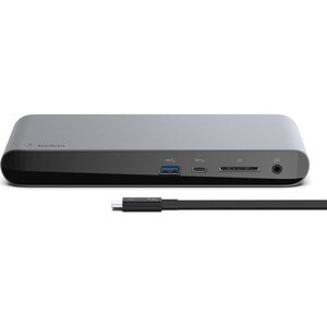 Belkin Thunderbolt 3 Docking Station für Notebook - 170 W - 6 x USB-Anschlüsse - 4 x USB 3.0 - Netzwerk (RJ-45) - DisplayP