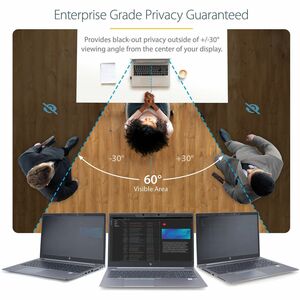 Laptop Sichtschutz für 15.6" Geräte, Magnetisch, Abnehmbarer Laptop Blickschutz, Blaulicht reduzierend, 16:9, +/-30 Grad -